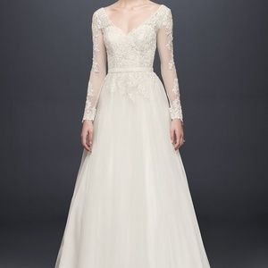 David's Bridal Ivory Wedding Dress
